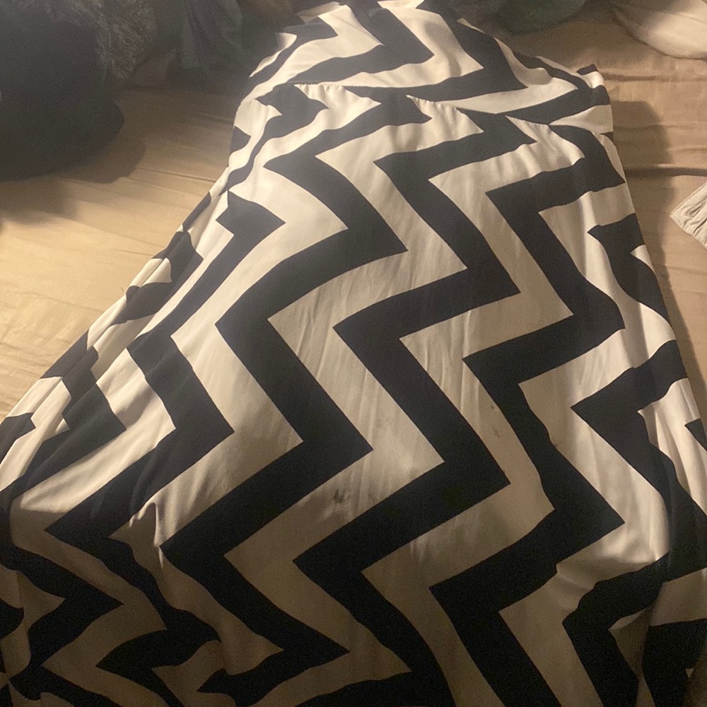 Black and white women’s skirt